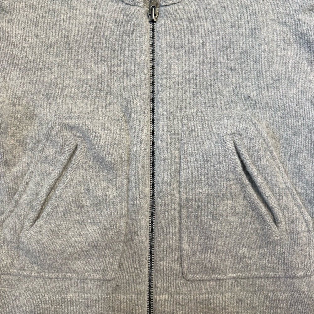 Gray Zip-Up Cardigan - Picture 4 of 5